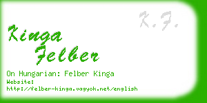 kinga felber business card